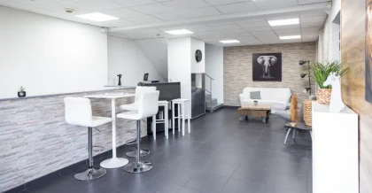 hall d'accueil bureau privatif à louer caluire-et-cuire